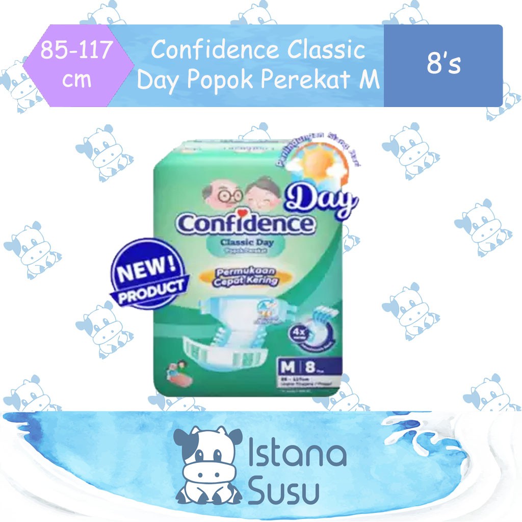 Confidence Classic Day Popok Perekat Dewasa Ukuran Sedang