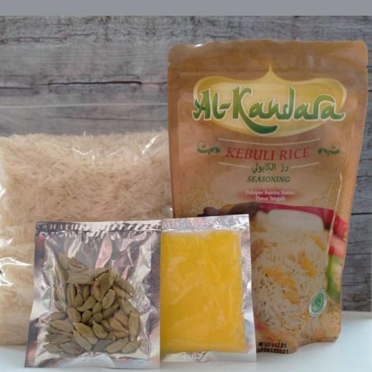 

Update - Paket Nasi Kebuli Briyani Mandhi Bukhori Kabsah instant Alkandara komplit Dengan beras basmati 1kg