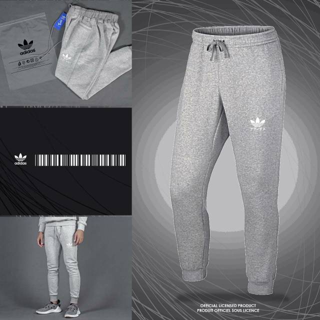 adidas black and grey joggers