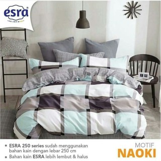 sprei katun lokal / sprei anti geser / sprei motif naoki / sprei motif