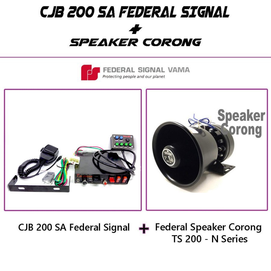 ADN.in PAKET SIRINE CJB 200SA speaker toa CORONG 200watt