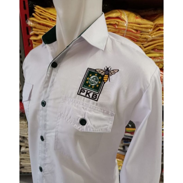 kemeja pria lengan panjang partai PKB/ kemeja partai/ partai PKB