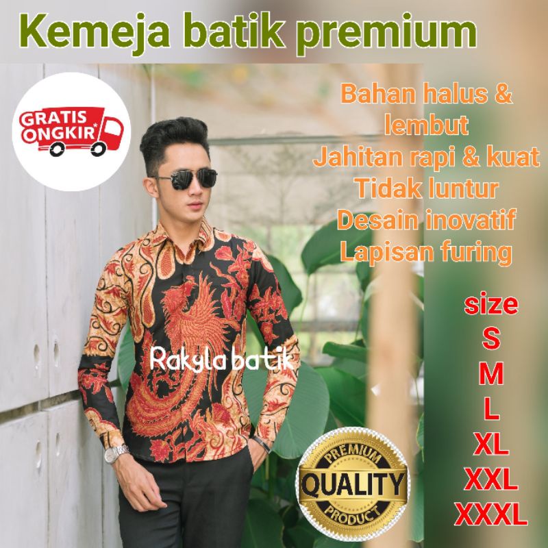KEMEJA BATIK PRIA PREMIUM FURING KAIN BATIK SARIMBIT BATIK TULIS