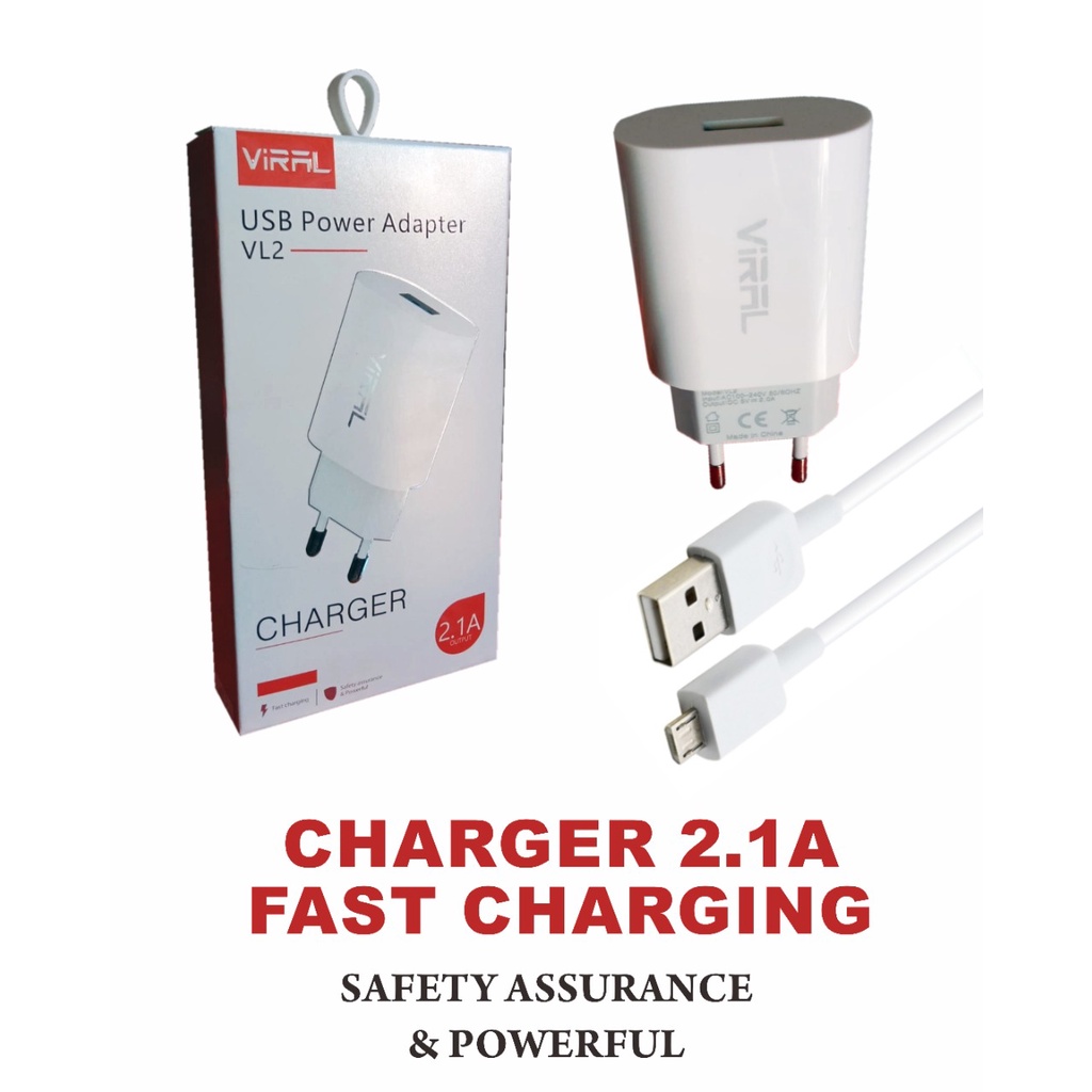 CHARGER VIRAL VL-02 2A FAST CHARGING