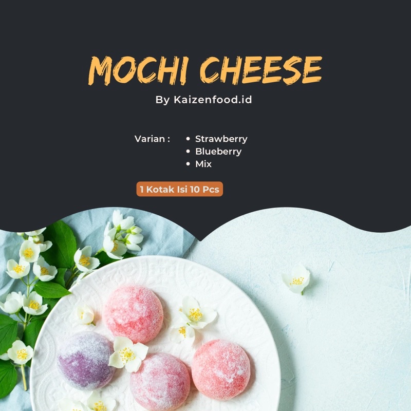 

Mochi Cheese|Mochi Keju|Mochi Selai Buah|Strawberry&Blueberry