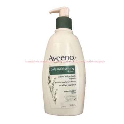 Aveeno Daily Moisturizing 354ml Lotion Soothes and Protect Dry Skin Handbody Aveno Afeeno Hand Body Untuk Kulit Losion