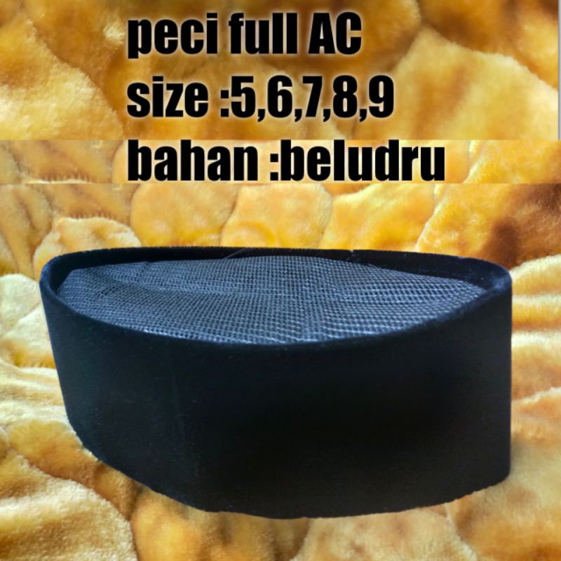 peci polos hitam full ac