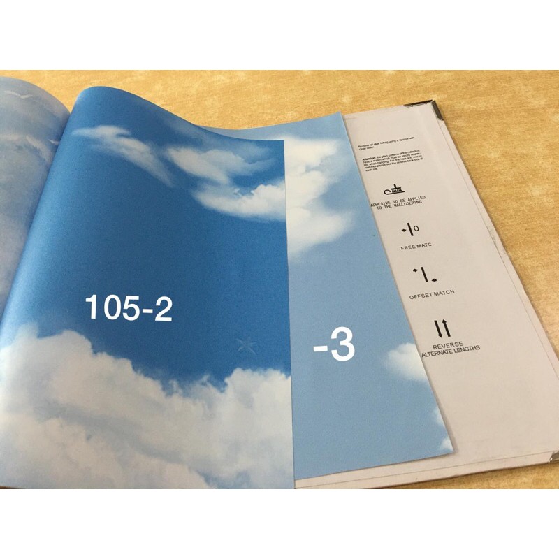 Wallpaper Dinding Motif Awan Dekorasi Plafon