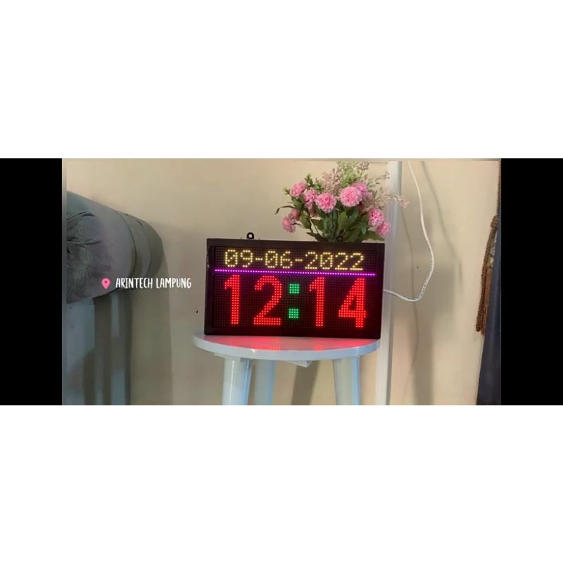 Kontroler jam Digital untuk 1 panel P5 & P10 rgb
