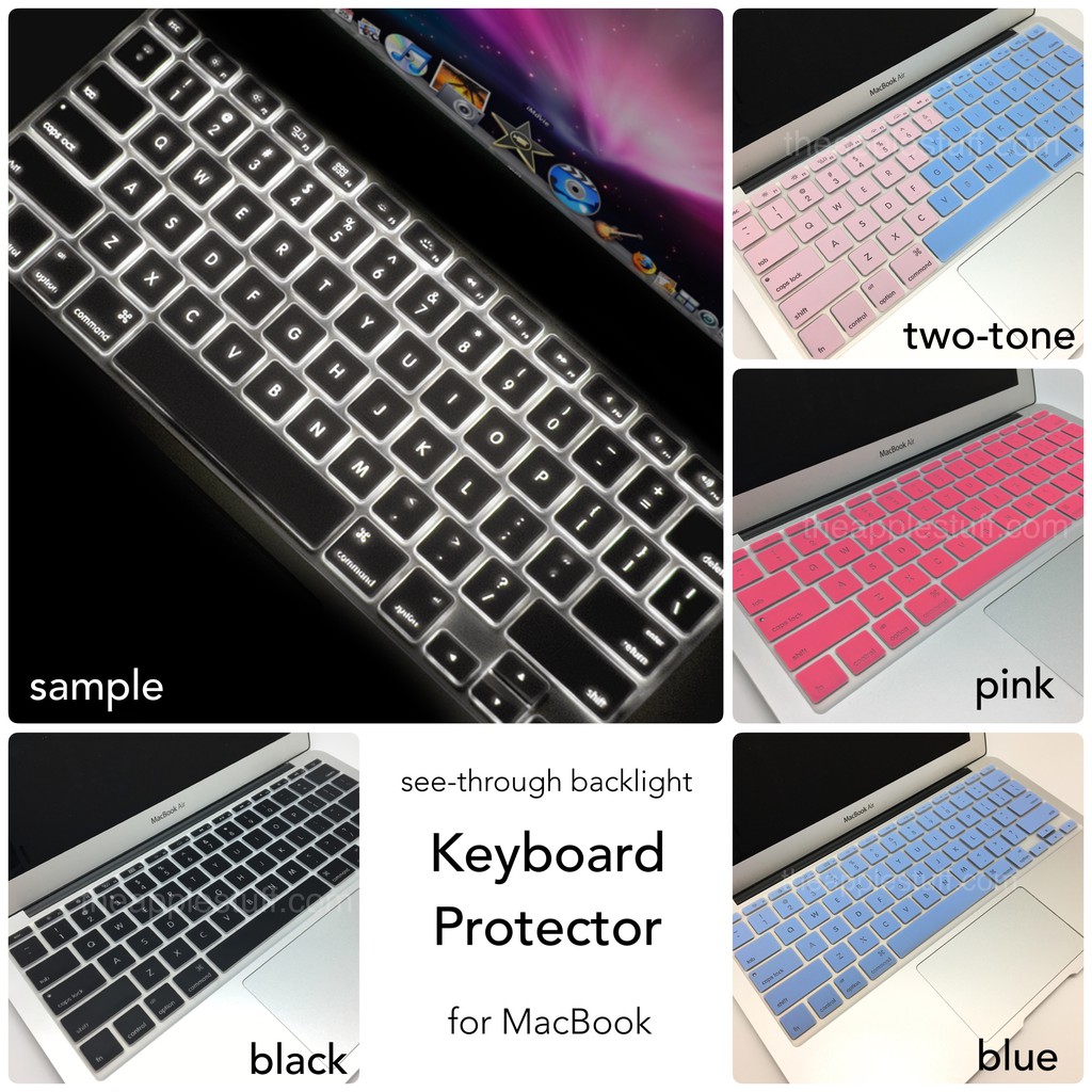 Macbook Skin Keyboard Protector See-Through Backlight Tembus Cahaya