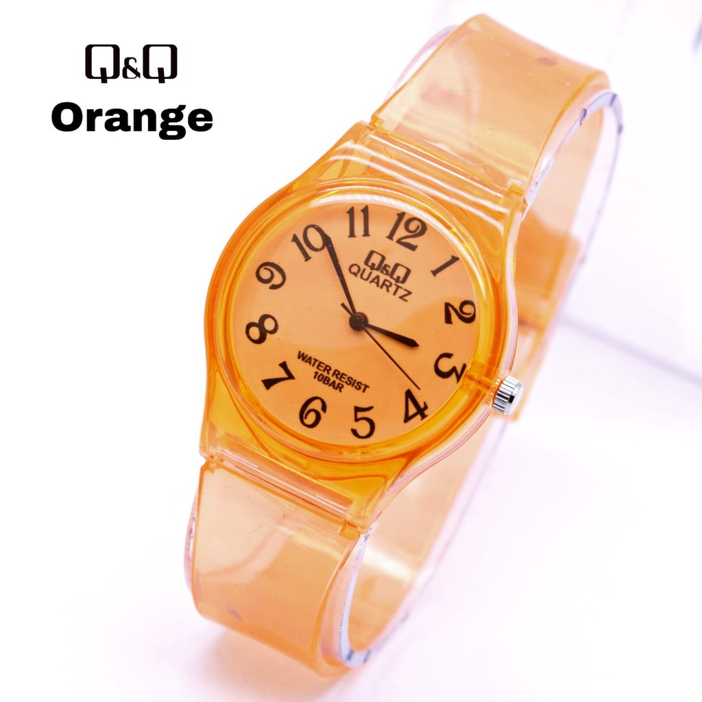 PROMO!!! Jam Tangan Q&Q Angka Rubber Transparant Transparan Bening Karet Murah QQ Best Seller Jelly-3