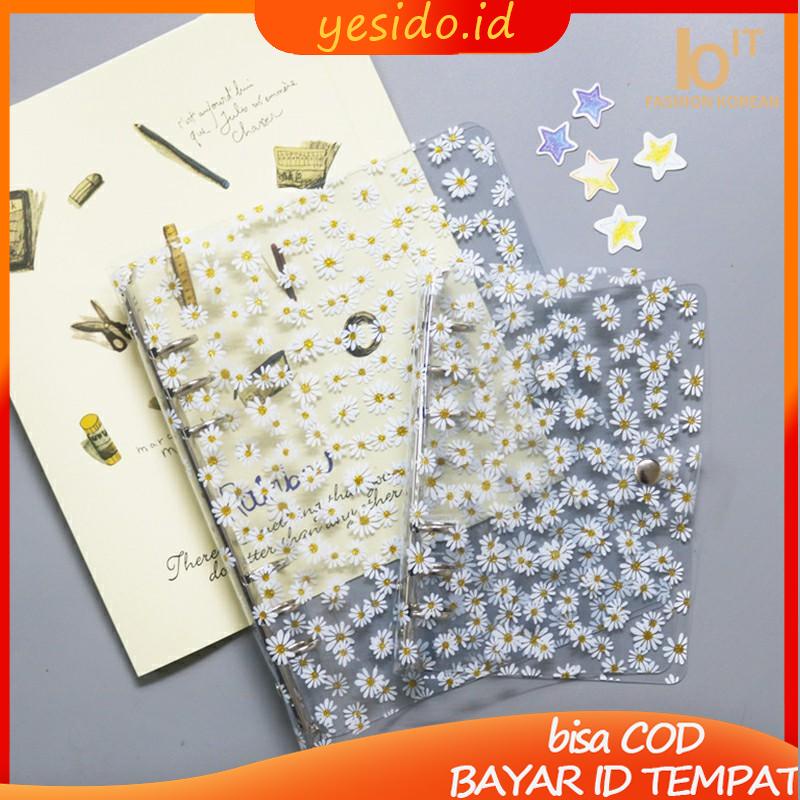 

[COD✨Ready stock]Daisy Soft Shell PVC Buku Akun Tangan Transparan Binder A5/A6 Notebook-YES