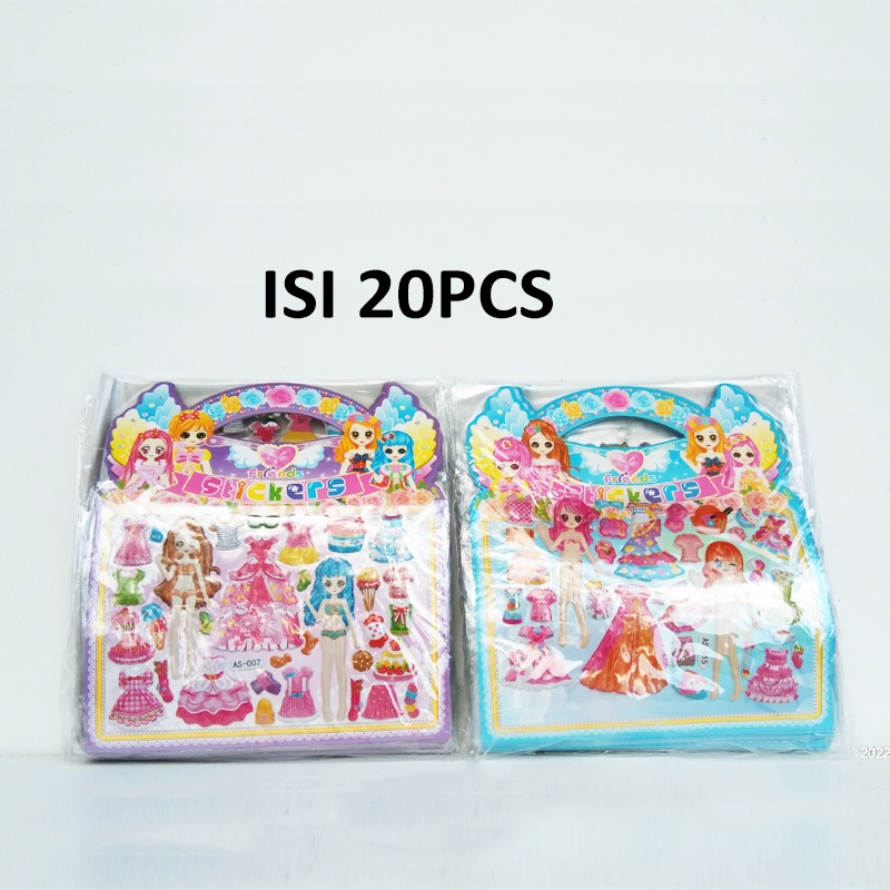 

STTG-STICKER TAS GROSIR DAPAT 20LEMBAR MAINAN STICKER KARAKTER UKURAN KECIL LUCU