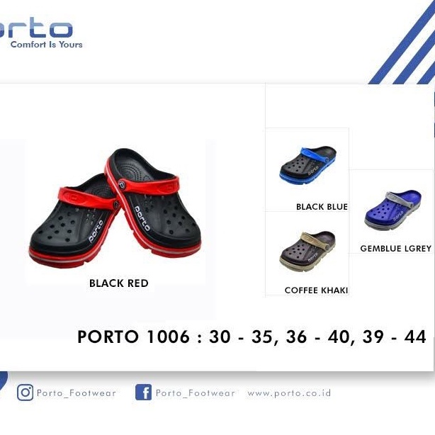 Sandal Slop Baim Anak Porto 1006B Size 30-35