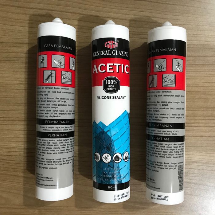 

lem sealent kaca acetic cure general glazing lem silikon asam gg