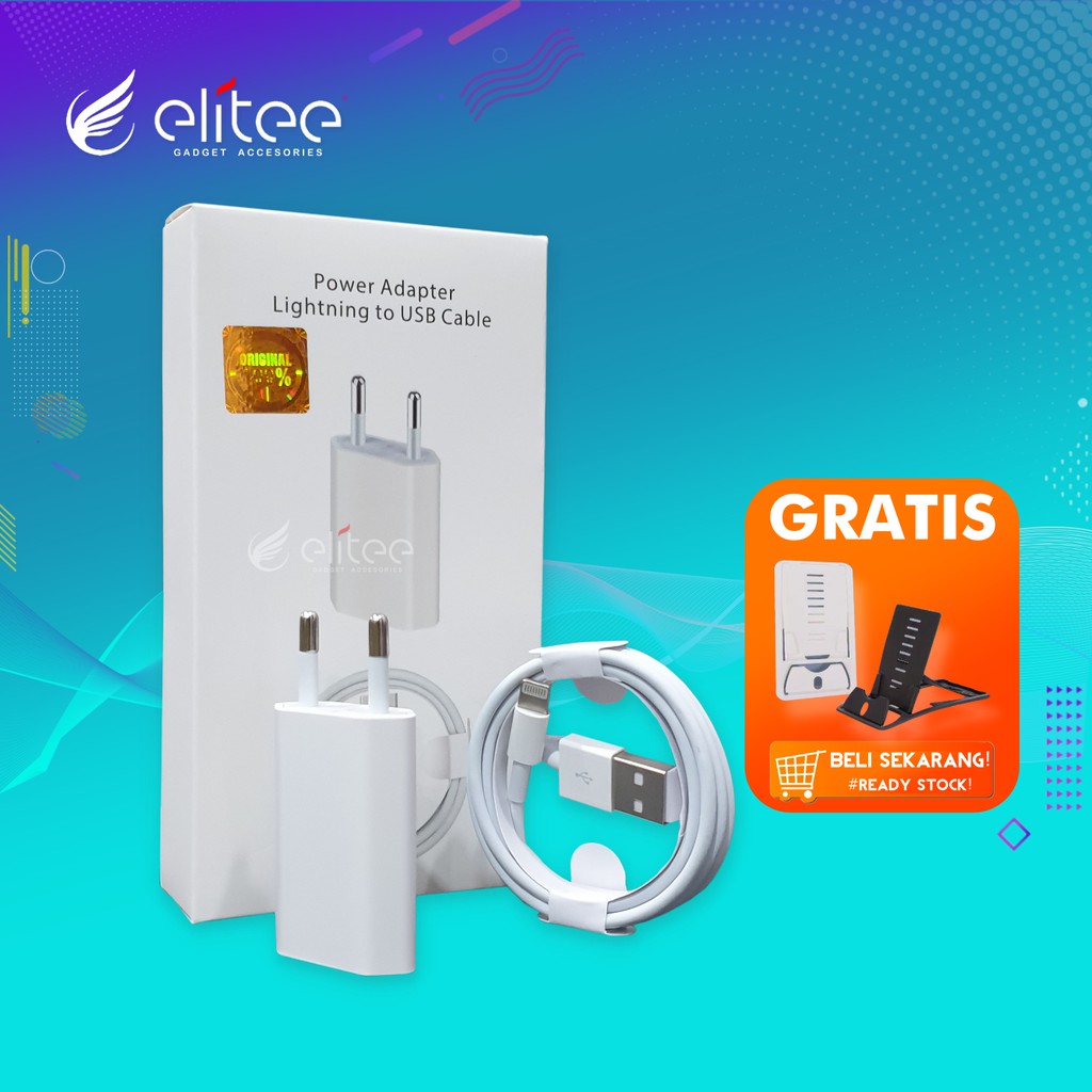 Charger Iphone Lightning ORIGINAL 100% 5 5S 6 6S 7 7S 7+ 8