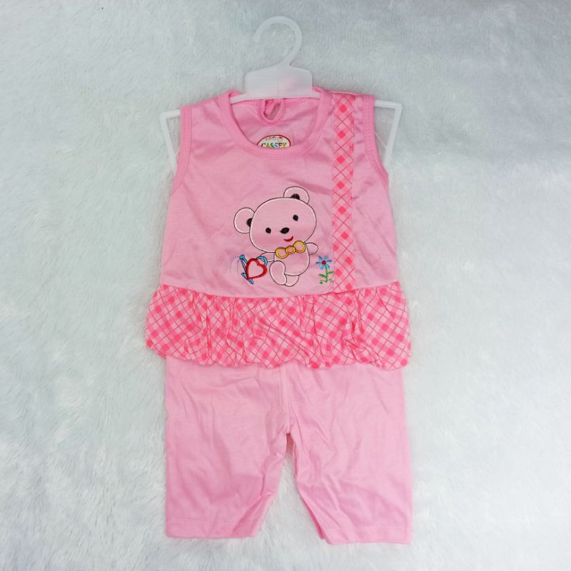 [Ss-7002] Setelan bayi perempuan 3-12bln / Pakaian anak perempuan bahan kaos / Baju Anak Cewek Lucu