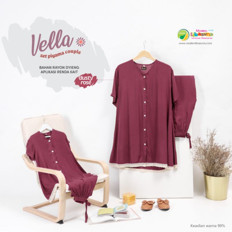 Piyama vella | Piyama Couple | Piyama Katun Rayon Premium