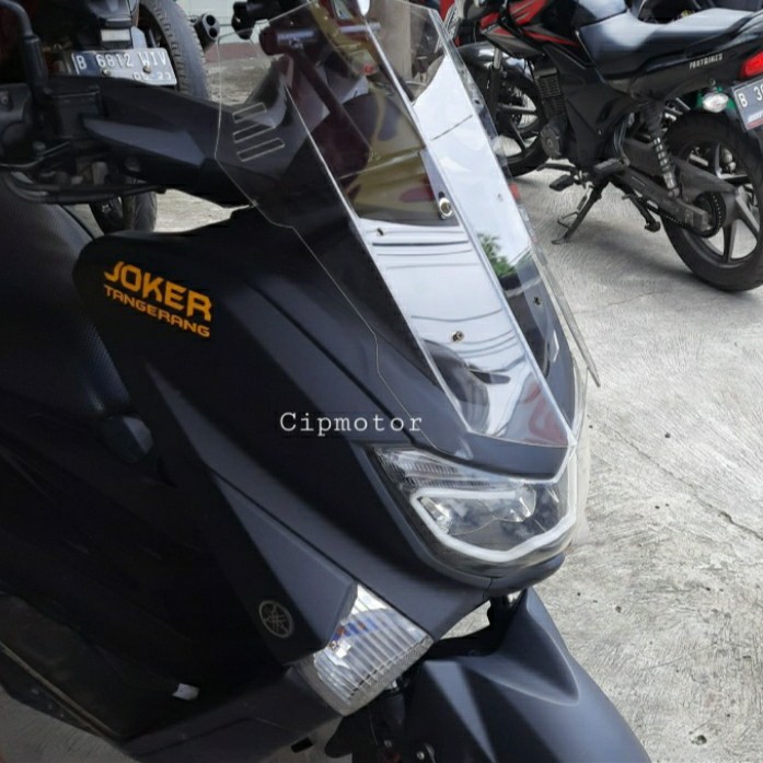 Visor windshield Nmax 2015 - 2019 tinggi 58 cm model Kathem - Clear