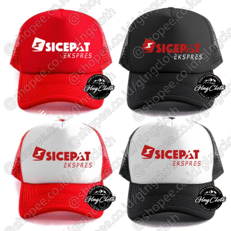 Topi SiCepat Ekspres Trucker/Jaring - Topi Sicepat Ekspres