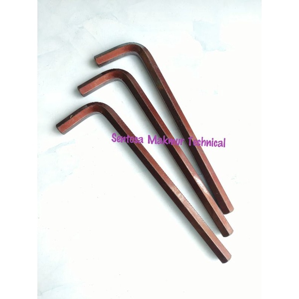 TORA 10 MM Kunci L Long Panjang Hex Key Flat Plat 10mm S2