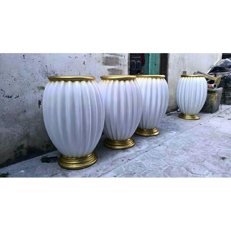 pot bunga fiber