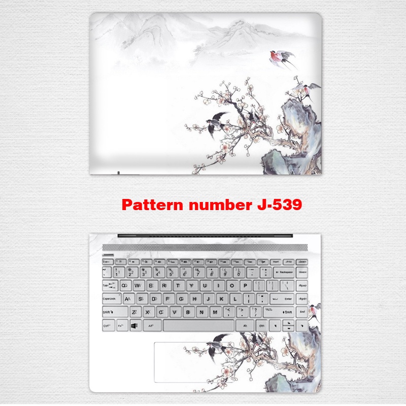 Stiker Skin Vinyl 2 Sisi Motif Pemandangan Cina Untuk Laptop 11 / 12 / 13 / 14 / 15 / 17 Inch HP 850 G3 745 G5 1040 G3 1011 44320