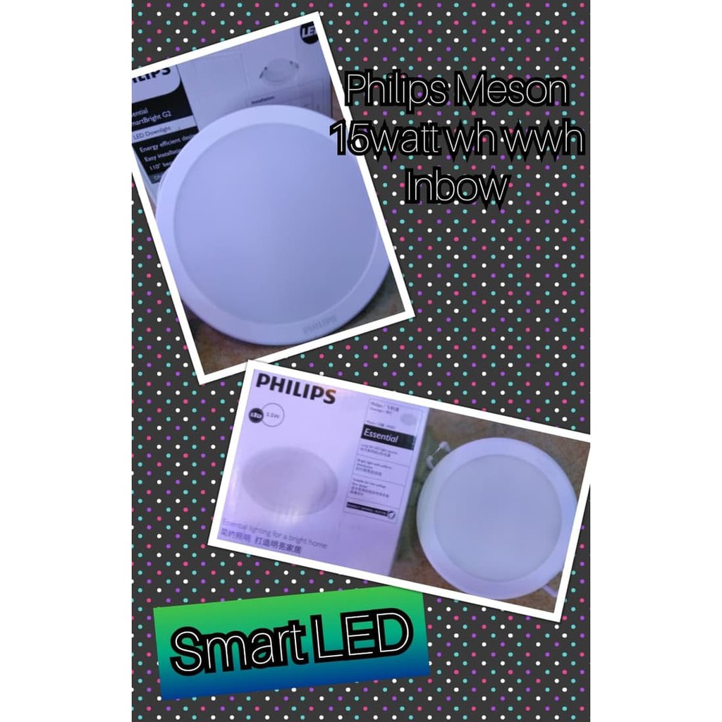 Lampu Downlight Panel LED 15watt 15 Watt 15w White Wwh Philips 6 Inch