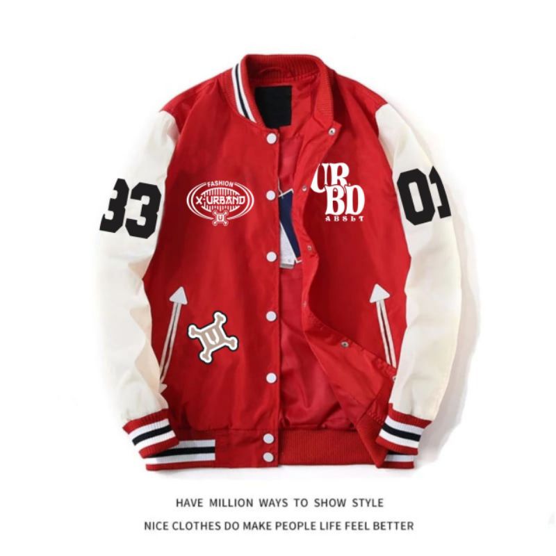 Varsity Waterproof Baseball jacket Bordir A218- X URBAND ABSOLUTE | Jaket baseball pria jaket baseball wanita Jaket varsity pria Jaket varsity wanita Varsity jacket pria jacket wanita jaket pria jaket wanita jaket coach pria coach jacket-Merah