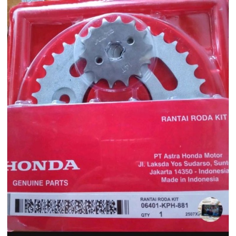 GEAR SET HONDA SUPRA X 125 GIR SET KHARISMA SUPRA X 125 KPH