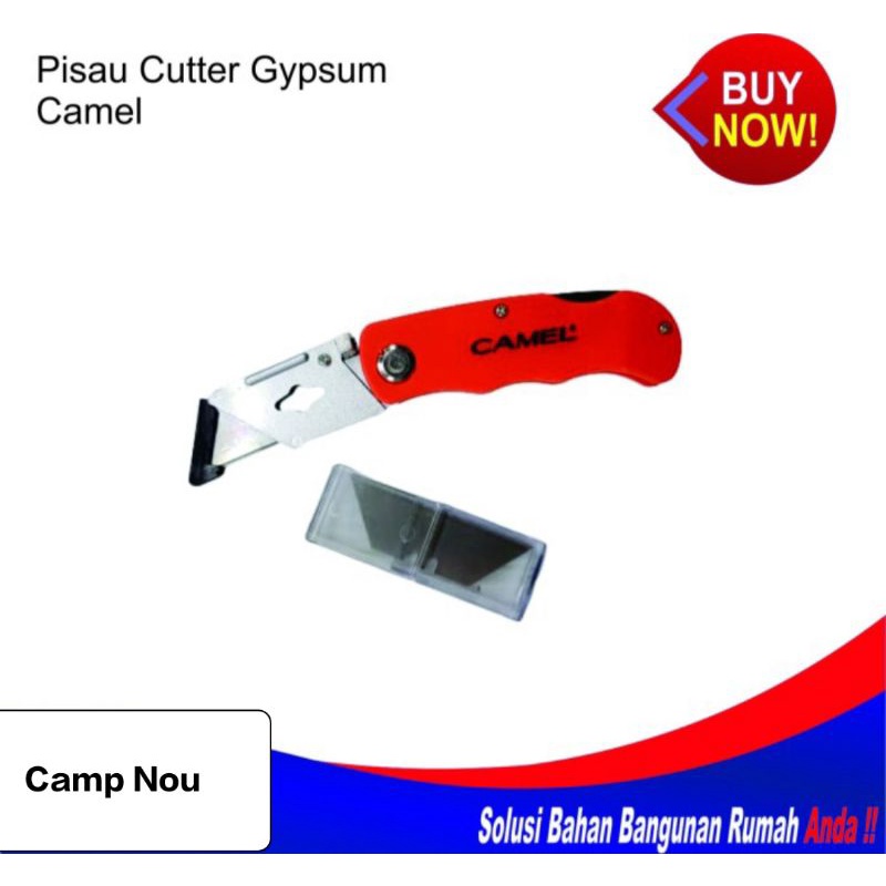 

Pisau Cutter Lipat Serba Guna Camel Foldable Knife Kater Gypsum