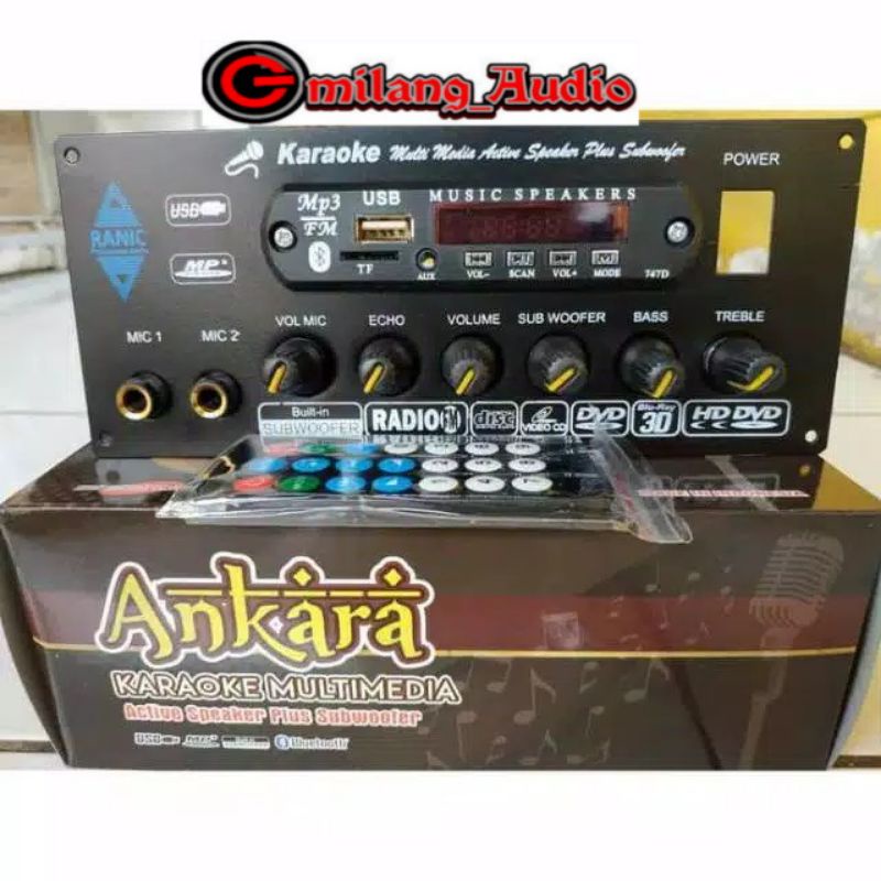 Kit power amplifier plus echo, subwoofer,MP3 Bluetooth