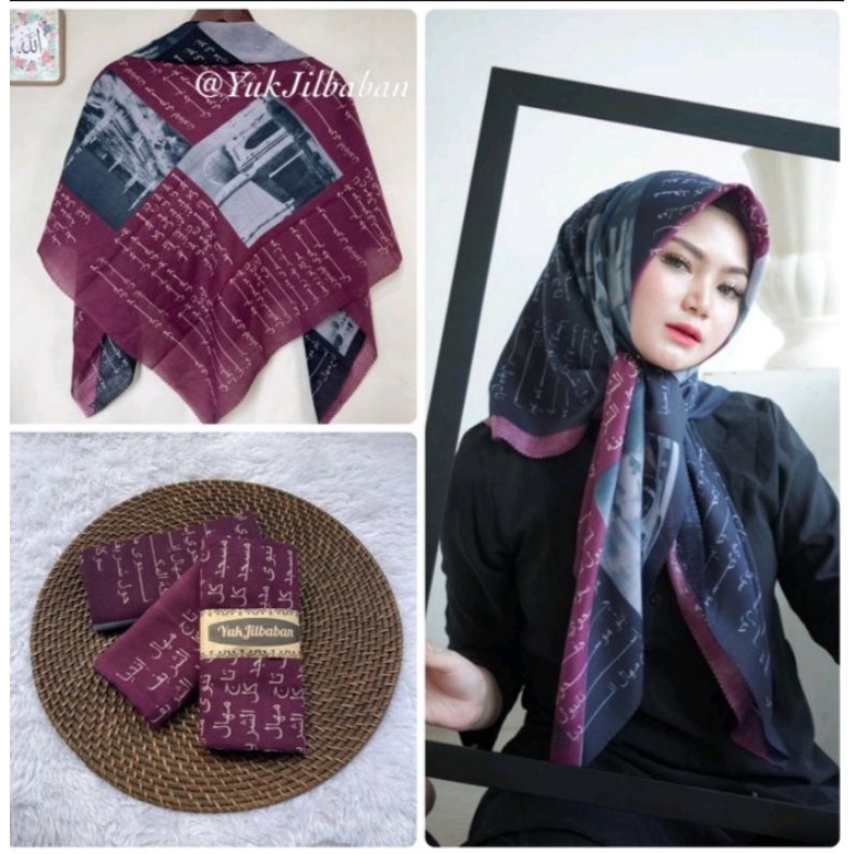 Hijab Santri Man Ana New Vol, 2 Terbaru Arabic Voal Motif Premium Hijab premium