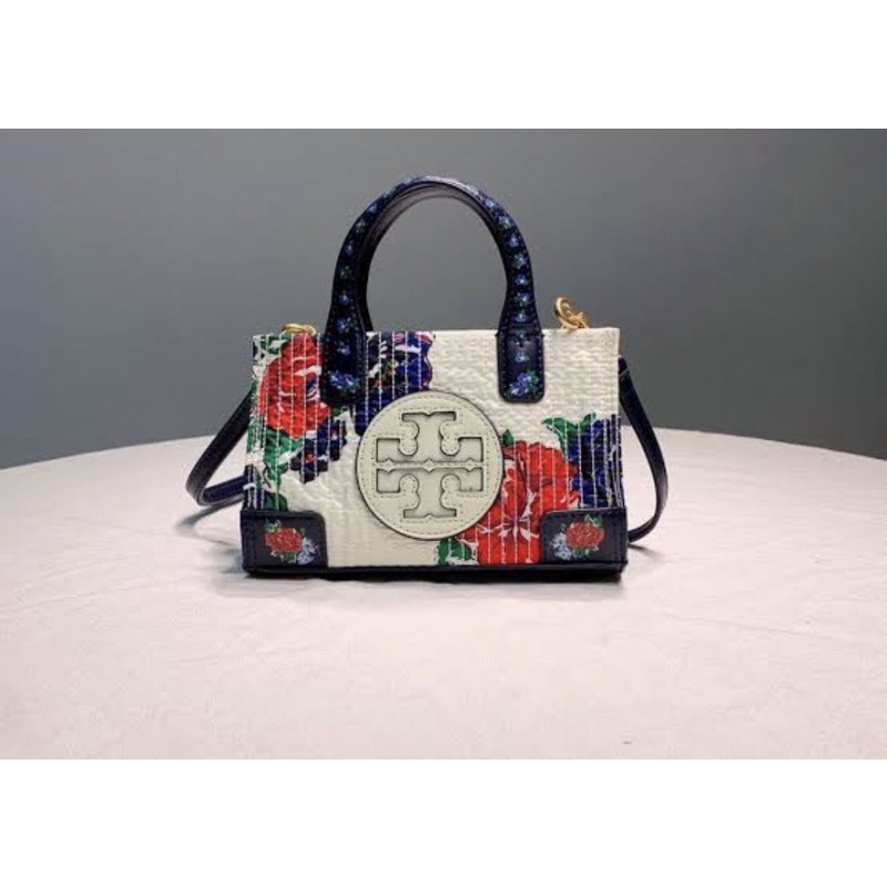 PRELOVED Tory Burch Ella Micro Tote bag Floral