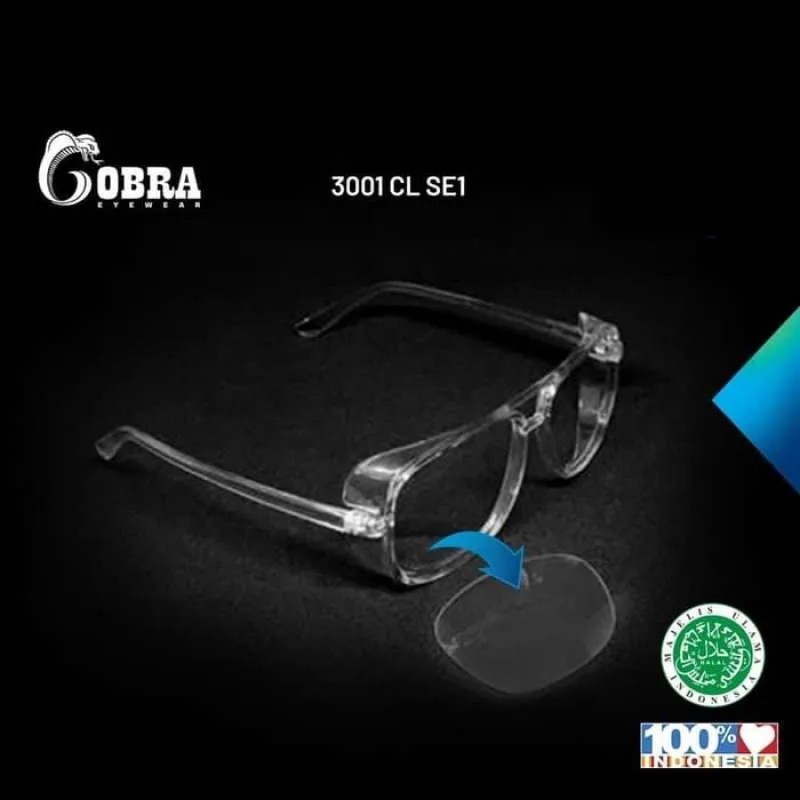 KACAMATA GOGGLE GLASS ANTI CORONA DAN DROPLETS ALAT PELINDUNG DIRI APD MEDIS