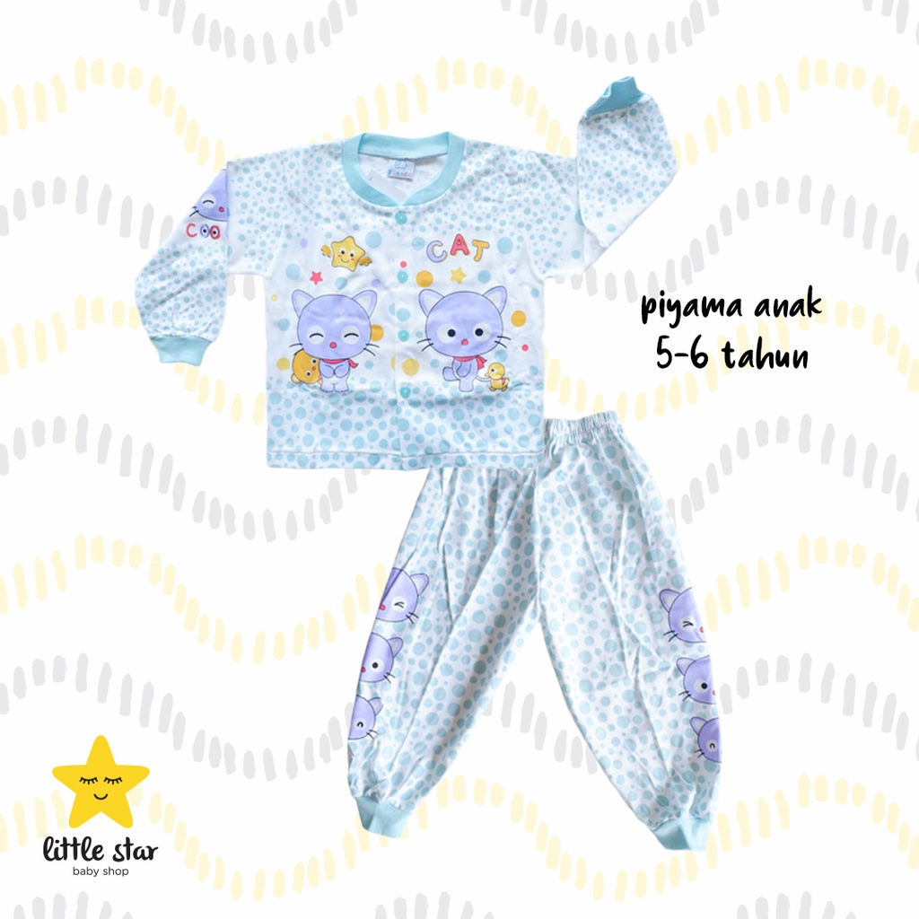 Finaco Piyama Anak | Set Baju Tidru Anak Cowok Cewek | Setelan Piama Anak