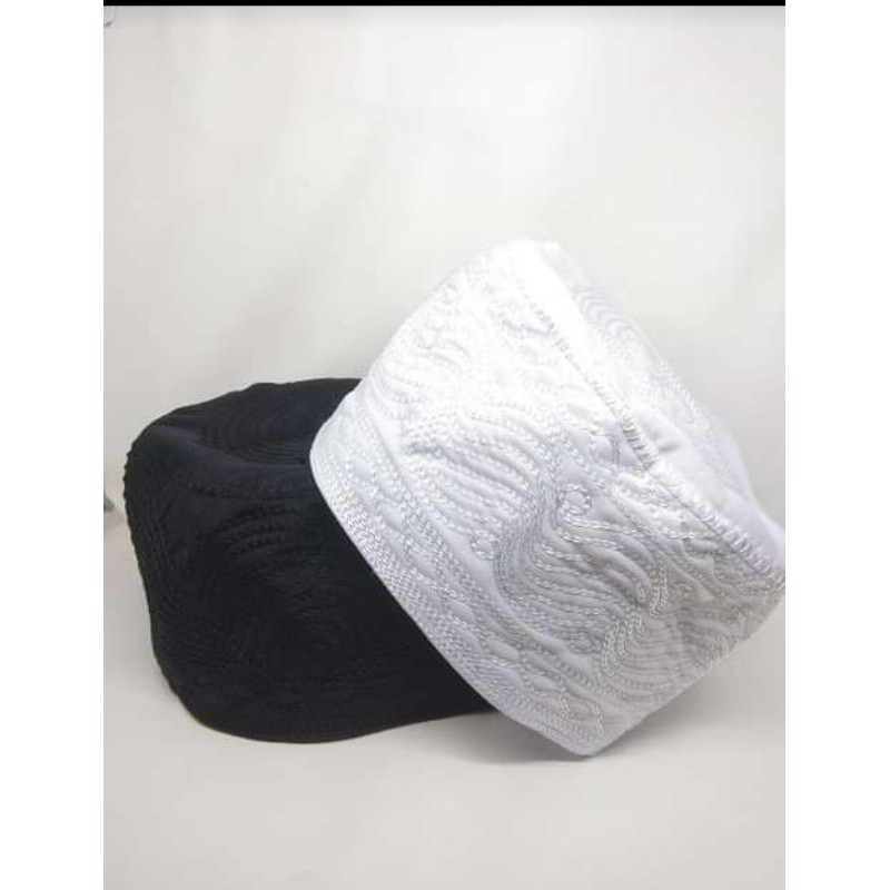 PECI KOPIAH HAJI MADINAH PUTIH & HITAM