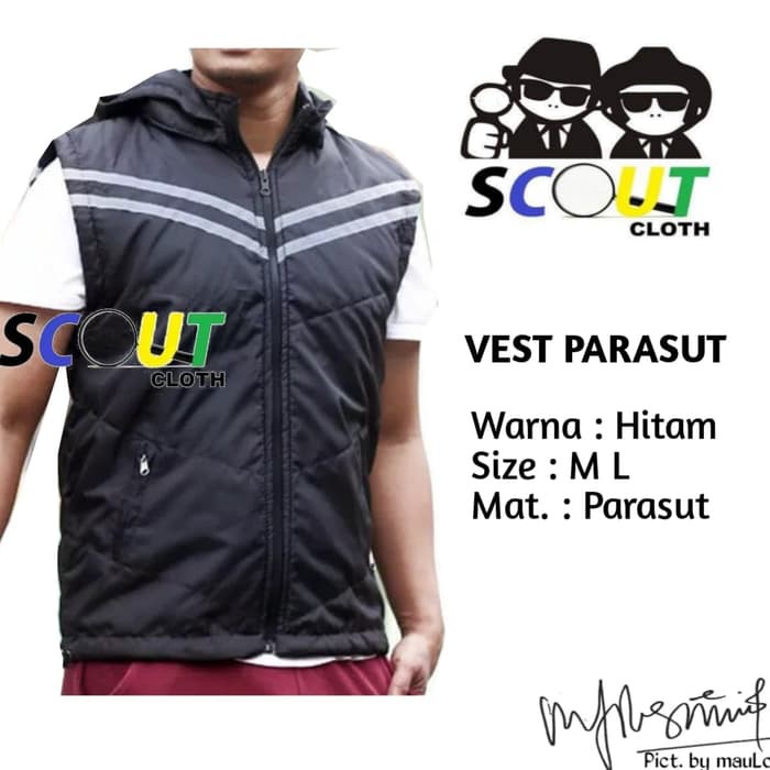 Vest Pria Fashion Bandung Terlaris Harga Promo T2P4 - Rompi Ar ZS831  Parasut Parasut Parasut Motor