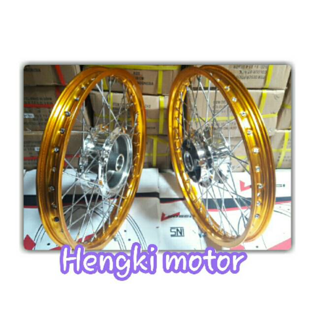 Velg vixion old lama/vixion new ..velg v rossi uk 140x17 wm gold