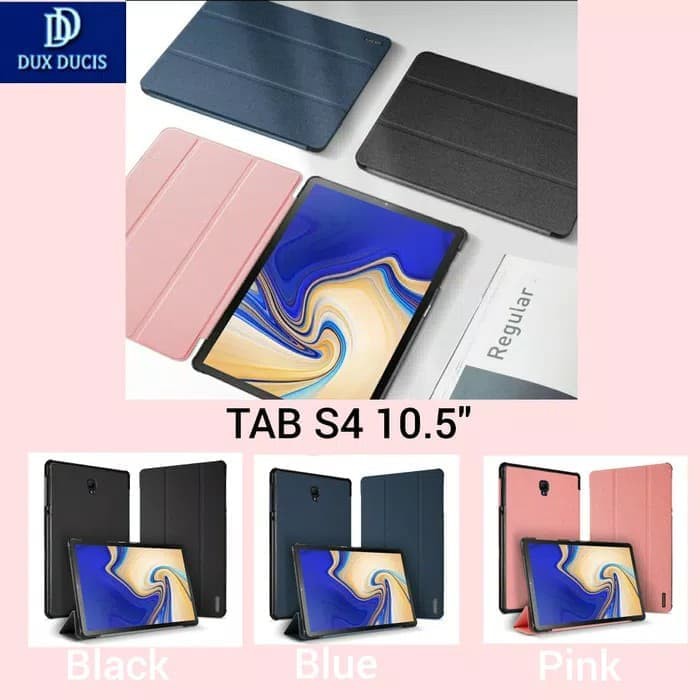 Dux Ducis Samsung Tab S4 10.5 inch flip case cover original smartcase - Hitam