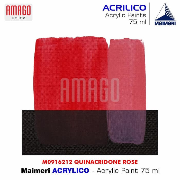 MAIMERI ACRILICO - ACRYLIC PAINT - QUINACRIDONE ROSE - 75ML - M0916212