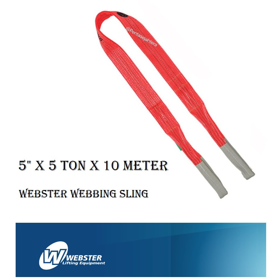 

Webster Webbing Sling 5" x 5 ton x 10 meter