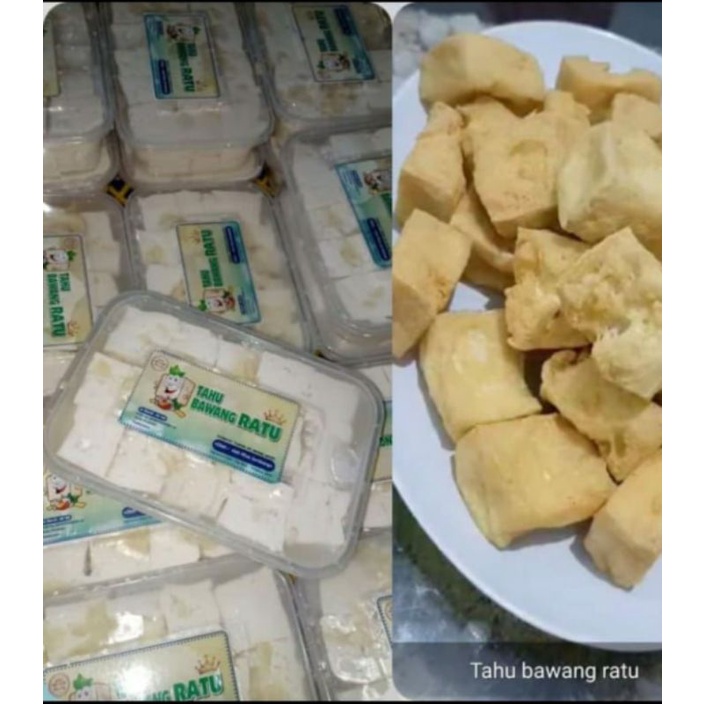 

Tahu Bawang Ratu rasa bawang putih 1pak isi 30tahu ukuran 4cm