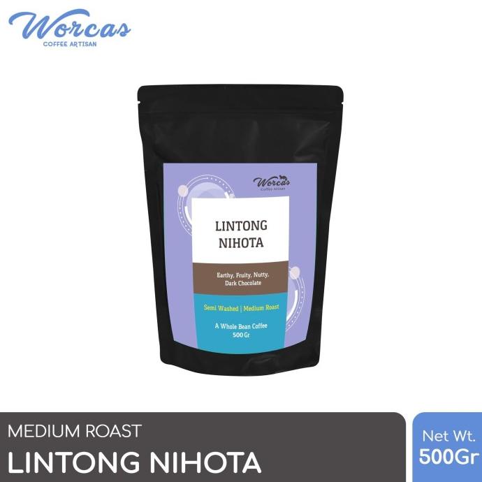 

WORCAS Arabica Lintong Nihota 500 Gram - Medium Roasted Coffee -Diskon Besar