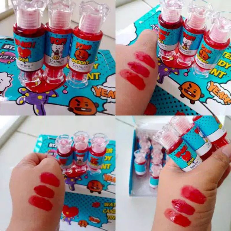 

( ECER ) WATERCANDY BT21 BOX BIRU