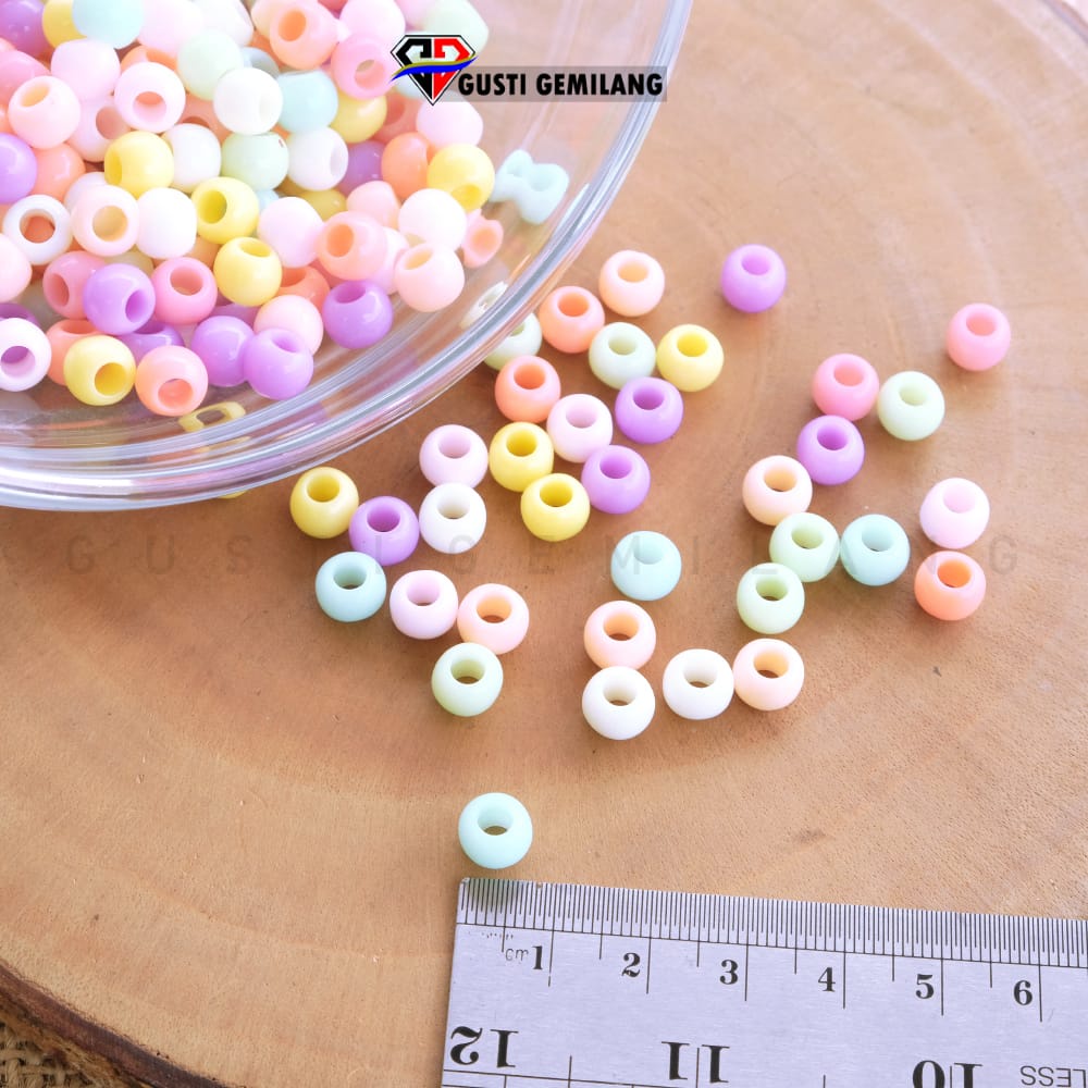 Mote Gelang Rainbow Bahan Kerajinan Tangan 10gram