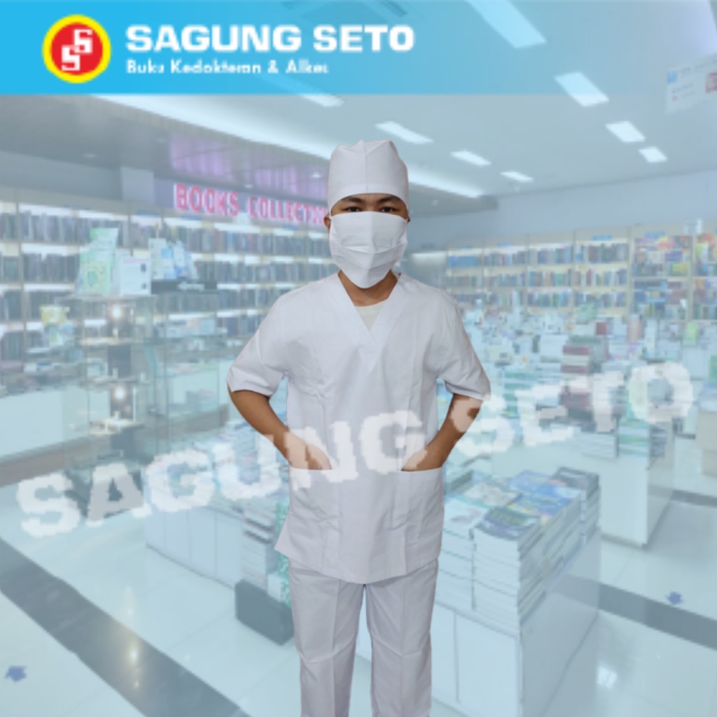 BAJU OK UKURAN L WARNA PUTIH KERAH V LENGAN PENDEK