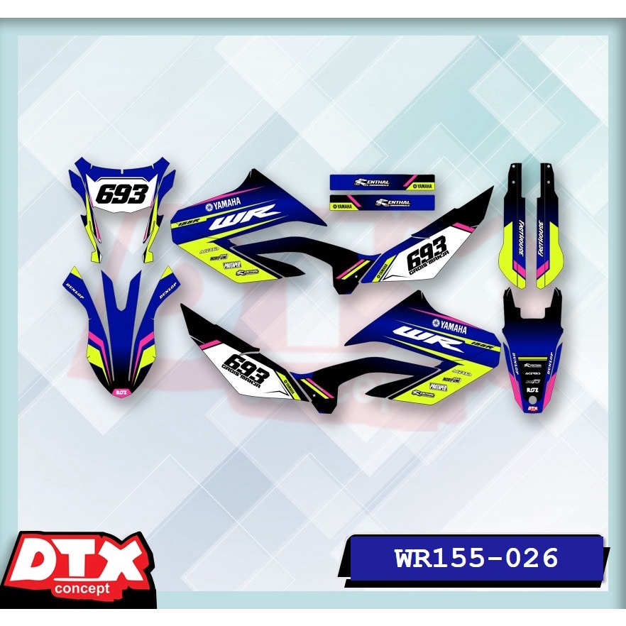 decal wr155 full body decal wr155 decal wr155 supermoto stiker motor wr155 stiker motor keren stiker