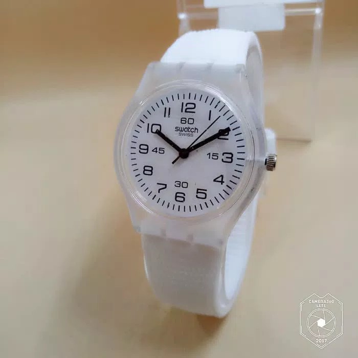 PROMO JAM TANGAN ANAK SWATCH RUBBER WHITE