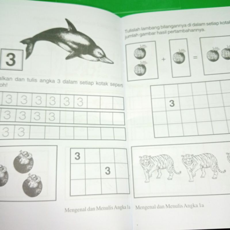 buku mengenal dan menulis angka 1A 32 halaman (15×25cm)